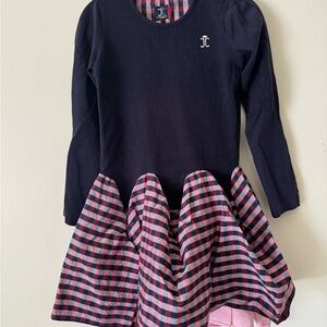 Jessie & James UK London designer Navy and Pink Dress Size 6-7